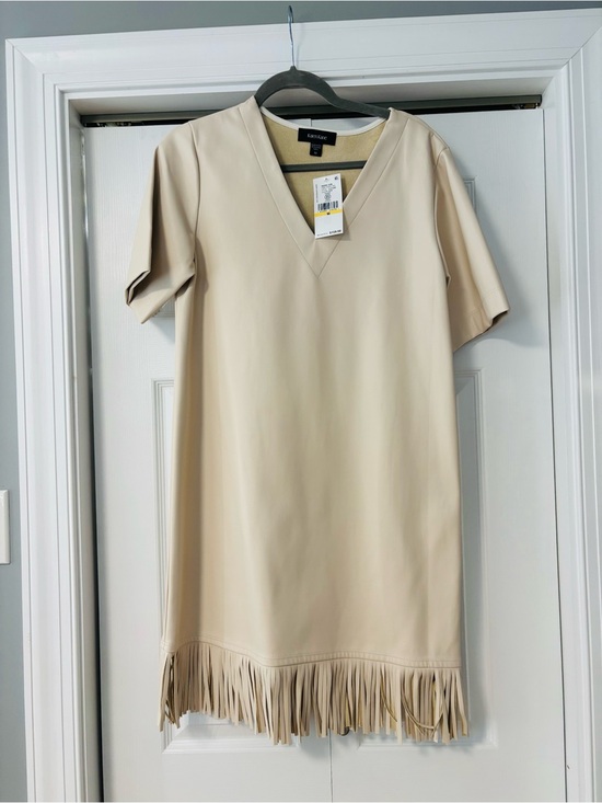 Karen Kane Dresses & Skirts - Karen Kane NWT V neck Tropic Sun Fringe Dress size M